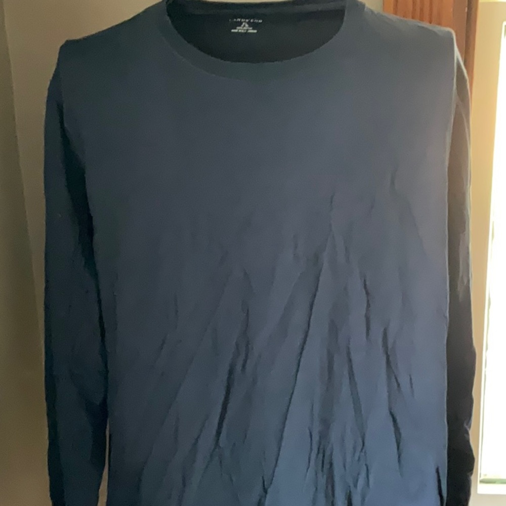 Lands’ End Navy Crewneck Cotton Long Sleeve Sz. XL (18/20).